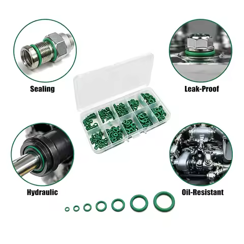 FKM Fluororubber O-ring 250 Pcs Green FKM Fluororubber O-ring Repair Box Wear resistant/Hydraulic Pn
