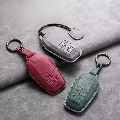 For Ferrari Car Leather Key Holder 488/SF90/812/F8/roma Car Key Decoration Modification Full Package
