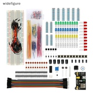 widefigure DIY Starter Electronic Kit 830 Tie-points Breadboard for Arduino UNO R3 Electronics Components Kit with Box New