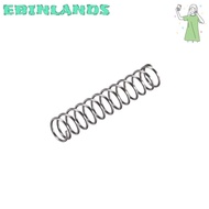 EBINLANDS 10Pcs Extended Compressed Springs, 0.6mm Wire Size Silver Compression Spring, Durable Stai