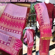 NEW Songket Atbm Limar 3 Negeri Exclusive / warna lilac /Songket Tenun