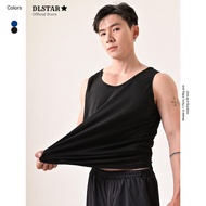 DLSTAR Men's 100% Cool Compact Cotton Tank Top Sleepwear