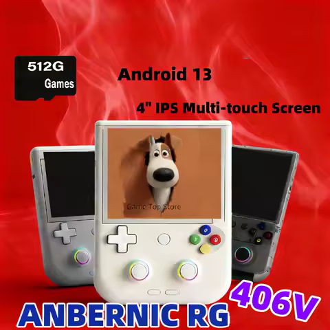 ANBERNIC RG406V Retro Handheld Game Console RG 406V Video Game Consoles 4 IPS Touch Screen Android13