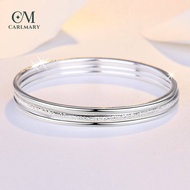 Silver Bracelet 3in1 Closed Loop Women's Silver Bangle Elegant Ladies Jewelry