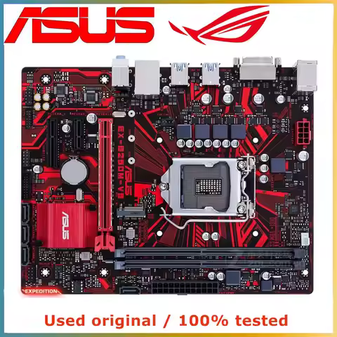 For ASUS EX-B250M-V5 B250M-V5 desktop M.2 SATA3 SSD slot LGA 1151 DDR4 32G B250 SATA3 USB3.0 Motherb