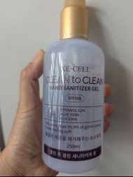 全新蘆薈酒精搓手液 XE-CELL Clean to Clean Hand Sanitizer Gel 250ml