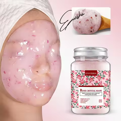 ENVISHA Facial Crystal Mask Anti-wrinkle Aging Face Skin Care Chamomile Jasmine Moisturizing Shrink 