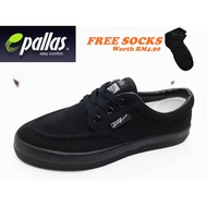 PALLAS JAZZ 001 Kasut Hitam Bertali / PALLAS JAZZ 001 Black Shoes