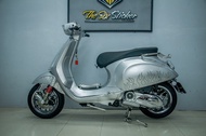 Tem rời Vespa Sprint mẫu lửa Justin Bieber xe bạc thiết kế đẹp mắt in sắc nét 3 lớp không bay màu M
