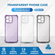Transparent Phone Case 1.5mm Compatible for 11/12/13/14/15/16 Plus Pro Pro Max