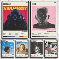 Music Hot Album Star The Weeknd Drake Mf Doom Poster Hip Hop Posters For Living Room Canvas Painting
