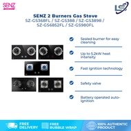 SENZ 2 Burners Gas Stove SZ-GS368FL / SZ-GS388 / SZ-GS3898 / SZ-GS6852FL / SZ-GS980FL | Battery oper