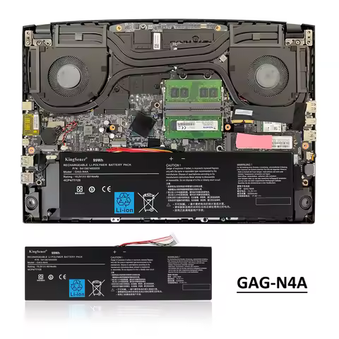 KingSener GAG-N4A Laptop Battery for Gigabyte Aero 15 OLED XD 15 RP75 16 RP86 17 HDR YD 17 XE4 16 YE