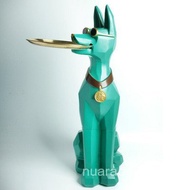 Minimalist Nordic Creative Large Doberman Resin Figurine for Living Room Sofa TV Cabinet Office Dog 