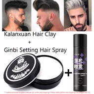 combo jimat set Hair Spray Styling RAMBUT LELAKI Extra Hold Hair Spray+Pomade Minyak Rambut Lelaki T