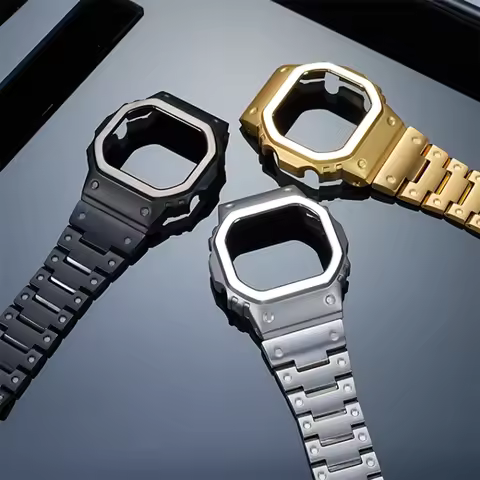 GMW-B5000 Upgrade to Titanium Alloy Mod Kit! Ultra Lightweight & Durable Case Band Set fit for Casio