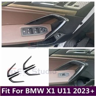 【BMW X1】Inner Door Pull Doorknob Handle Bowl Clapboard Decoration Strips Fit For BMW X1 U11 2023 2024 Interior Accessories