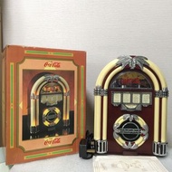 懷舊 可口可樂復古亮燈木製收音機 (大 - 29cm高)  Coca- Cola  1946 Juke Box Design AM/FM Classic Lighted Radio Wooden Cabinet