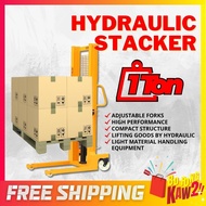 Hydraulic Stacker Pallet Heavy Duty Hand Hydraulic Stacker Manual 1Ton Forklift Pallet Stacker Truck