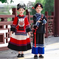 Children Sichuan Liangshan Yunnan Costume Female Miao National Dong National National July Torch Fes