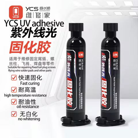 YCS UV Quick Drying Adhesive 3-Second Curing Mobile Phone & Motherboard Repair Glue Mobile Phone Rep