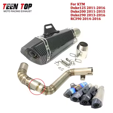 RC390 Slip-on Exhaust For KTM Duke125 Duke200 Duke290 Exhaust Muffler DB Killer Duke 200 290 Exhaust