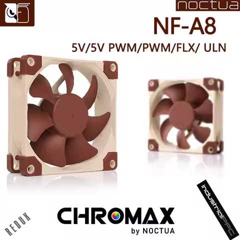 Noctua NF-A8 80mm 12v/5v Computer Cooling fan 3pin/4pin PWM quiet Radiator fans For PC Case Cooling 