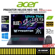 Acer Predator Helios Neo 16S PHN16S-71-95VQ - Core Ultra 9 275HX - GeForce RTX5070 - 32GB RAM - 1TB 