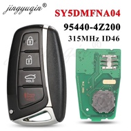 jingyuqin 95440-4Z200 Remote Keyless Card For Hyundai Santa Fe 2013-2017 Genesis 315MHZ ID46 4 Butto