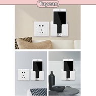 Wall shelf for remotes and utensils - Phone charging holder with hook to hold power cord TAYCAN Crea