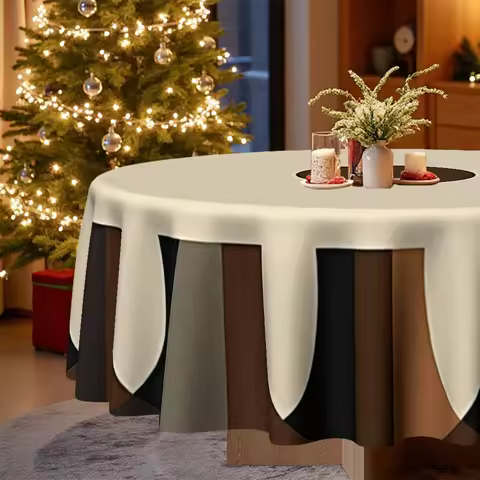 One modern geometric design tablecloth, perfect for the kitchen and dining area of a homezyc
