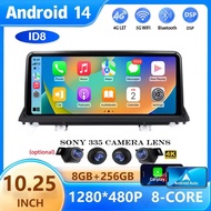 ID8 Android 14 Wireless Carplay Car Radio for BMW X5 E70 X6 E71 E72 CCC CIC Android Auto Multimedia 
