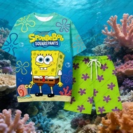 Patrick Star And SpongeBob Outfit Clothes Cute Casual Cartoon Matching Clothes For Men's Shirts Wome