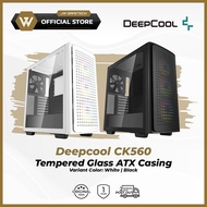 Deepcool CK560 Tempered Glass Mid-Tower ATX Casing - White | Black