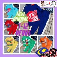 ️ [7-12Years] Boys Sport Wears/Baju ADIDAS PUMA NIKE Cotton Set Baju Slave Men. Street Sukan Sleepin