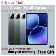 Xiaomi Pad 8 Pad8 Pro  Snapdragon 8s Gen 4 Snapdragon 8 Elite 11.2" 3.2K 144Hz LCD Display 9200mAh