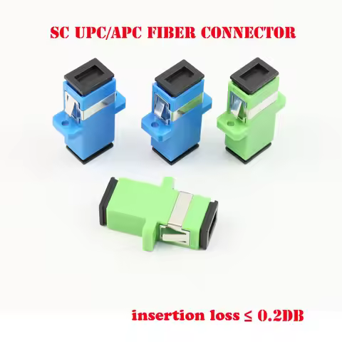 10pcs/lot Fiber Optic Connector Adapter SC/UPC SM Flange Singlemode Simplex SC-SC APC FC UPC Coupler