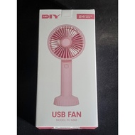 MR DIY USB Mini Portable Fan Rechargeable with Stand – Blue or Green Colour