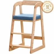 兒童餐椅木質升降椅嬰兒家用加大寶寶成長椅簡約高腳凳實木飯椅