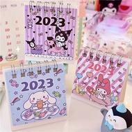 2023 Cartoon Desk Calendars Cute Plans Writting Paper Calendar Foldable Mini Standing Notebook Creative Student Tabletop Ornament For Office School Family