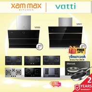 Vatti Slanted Hood - Hood + Hob Set 2500m3/h Suction Power / Inverter DC Motor / V999 /V991 Powerful
