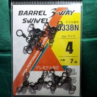 Barrel 3-Way Swivel 333BN Size no. 4