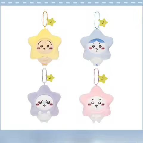 Chiikawa Wish Star Series Plush Charms, featuring Usagi, Hachiware, Chiikawa and Momonga, anime peri