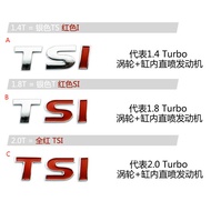 Small TSI turbo 3D Emblem Badge Sticker for VW Golf Jetta Polo Passat CC Tiguan