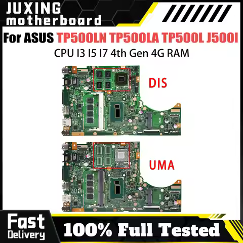 Notebook Mainboard For ASUS TP500LD TP500L TP500LN J500LA TP500LB TP500LA Laptop Motherboard I3 I5 I