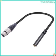 WU 3 5mm 1 8 Inch TRS to XLR 3Pin Cable Female to Female XLR to TRS Cable 30cm