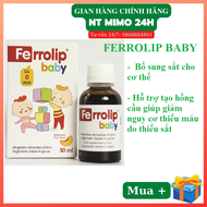 Sắt Ferrolip Baby dạng siro vị đào thơm ngon lọ 30 mL