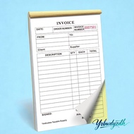 YRBWDYZDH Invoice Receipt Book, Top-Bound Signature Line Duplicate Invoice Book, Portable Tear- 2-Pa