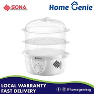 Sona 9.0L (3 Tier) Electric Steamer SSR2046 Removable Steam Tray Water Guage Steamer
