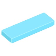 Lego 63864 part Tile 1 x 3 medium azure